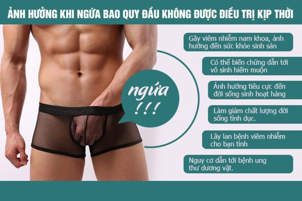 Ảnh hưởng của ngứa bao quy đầu gây ra