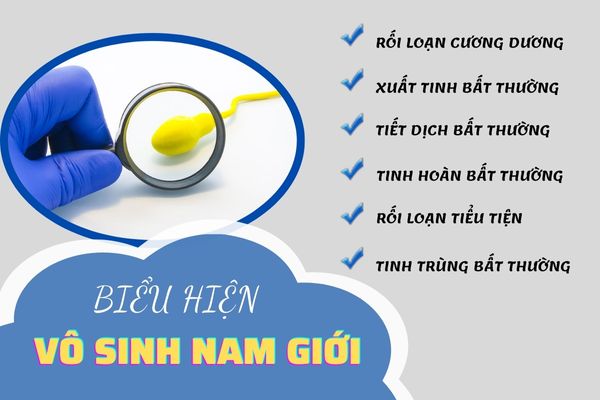 Các biểu hiện vô sinh nam giới cần lưu ý