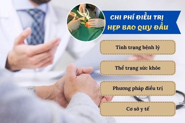 Chi phí điều trị hẹp bao quy đầu phụ thuộc vào nhiều yếu tố khác nhau