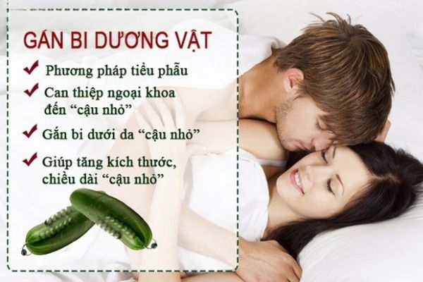 Gắn bi dương vật là phương pháp tăng cường kích thước dương vật phổ biến